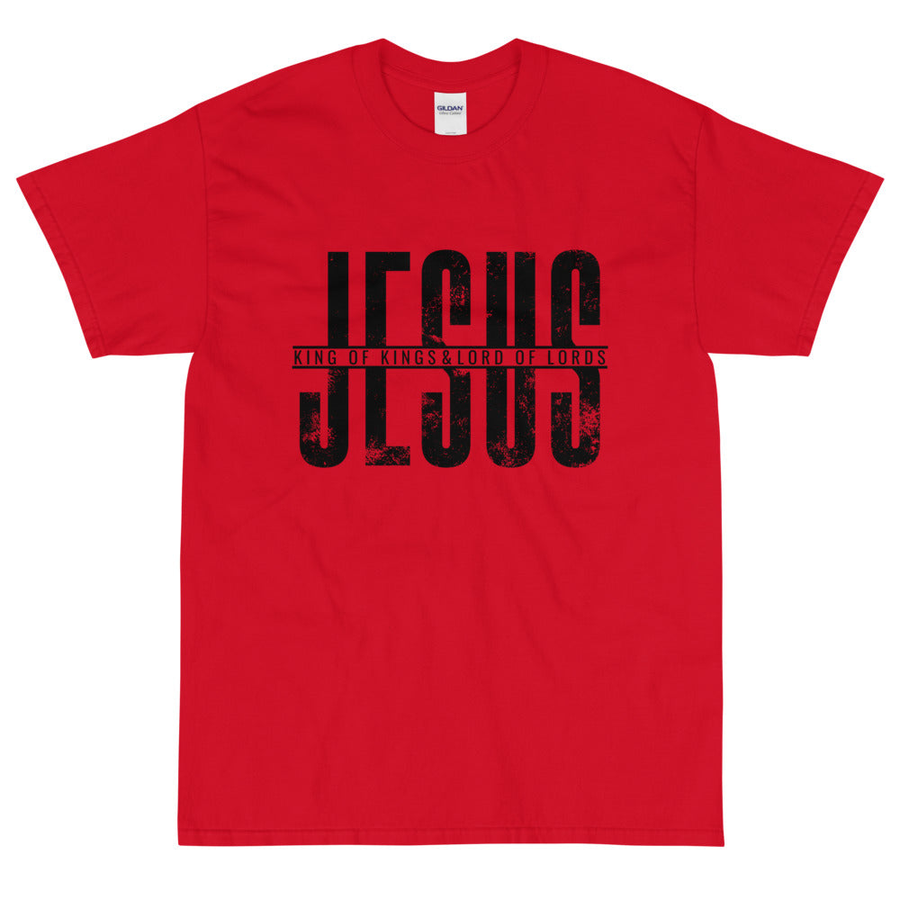 Short Sleeve (Unisex)  T-Shirt ( JESUS ) KING OF KINGS & LORD OF LORDS
